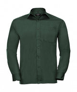 camicia con logo in poliestere 540-verde 063049800 VAR10