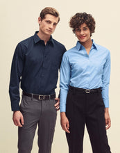 Carica l&#39;immagine nel visualizzatore di Gallery, camicia stampata in cotone 101-nera 063051517 DET04
