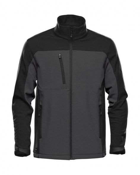 softshell con logo in poliestere 113-grigio 063053506 VAR03