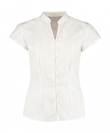 camicia con logo in poliestere 000-bianca 063055087 VAR01