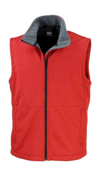 gilet con logo in poliestere 400-rosso 063070761 VAR03