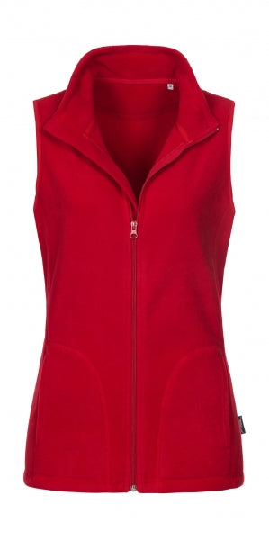 gilet in pile personalizzato in poliestere 402-rosso 063109385 VAR02