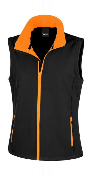 gilet softshell con logo in poliestere 178-nero 063143861 VAR06