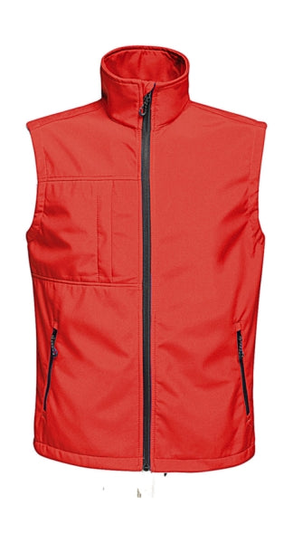 gilet con logo in poliestere 451-rosso 063163989 VAR01