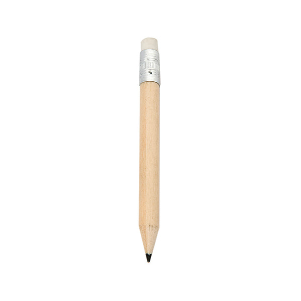 mini matita con logo in legno naturale 03163319 VAR01
