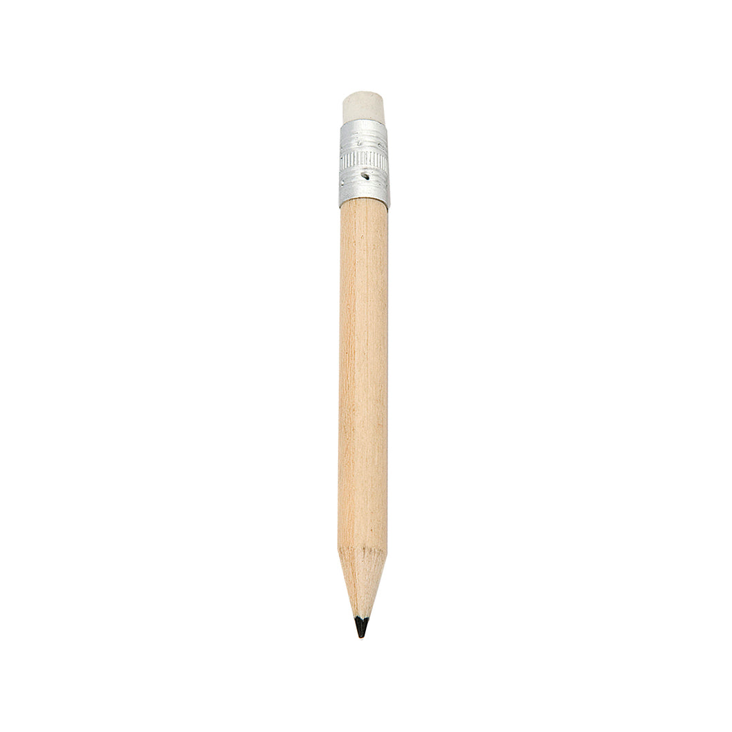 mini matita con logo in legno naturale 03163319 VAR01