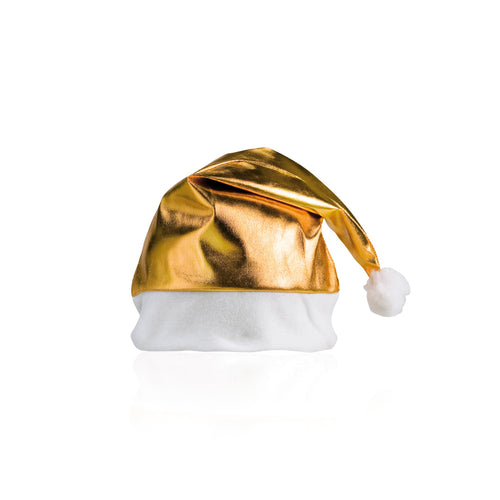 cappello natalizio personalizzato in poliestere oro 03167161 VAR01