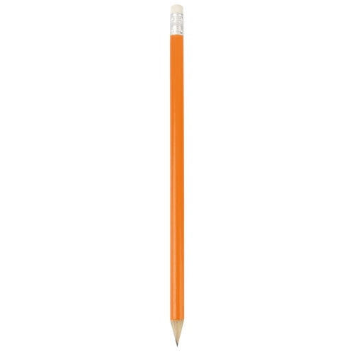 matita con logo in legno arancione 02663-1 VAR04