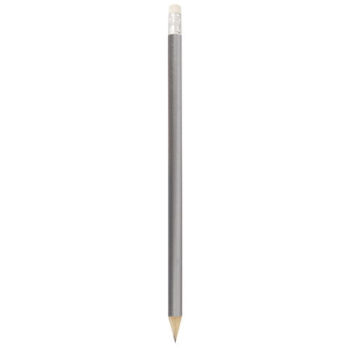 matita pubblicitaria in legno argento 02663-1 VAR01