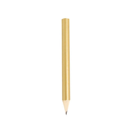 mini matita promozionale in legno oro 021343-1 VAR02