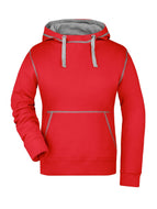 felpa con logo in cotone EHE-rossa 06357254320 VAR08