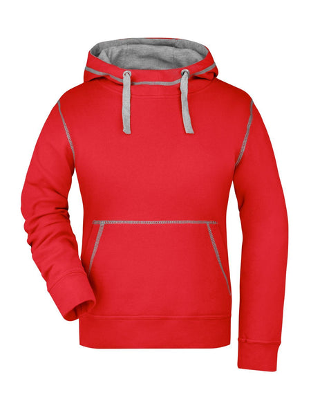 felpa con logo in cotone EHE-rossa 06357254320 VAR08