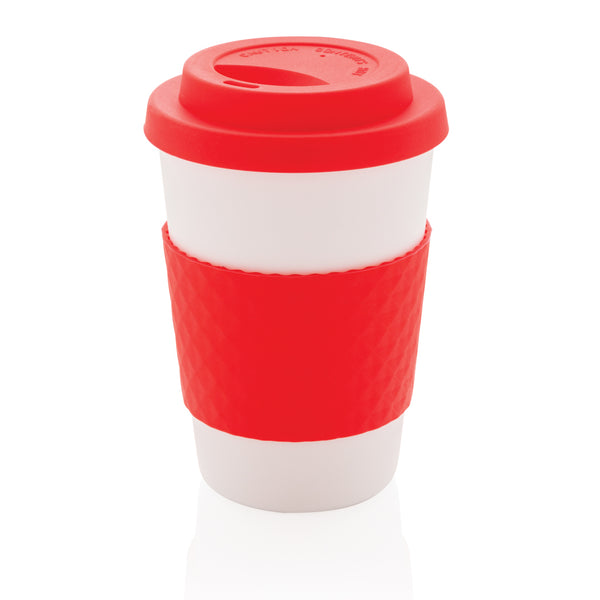 mug con logo in pp rosso-ciliegia 04735539 VAR01