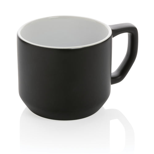mug pubblicitaria in ceramica nera-bianca 04737868 VAR02