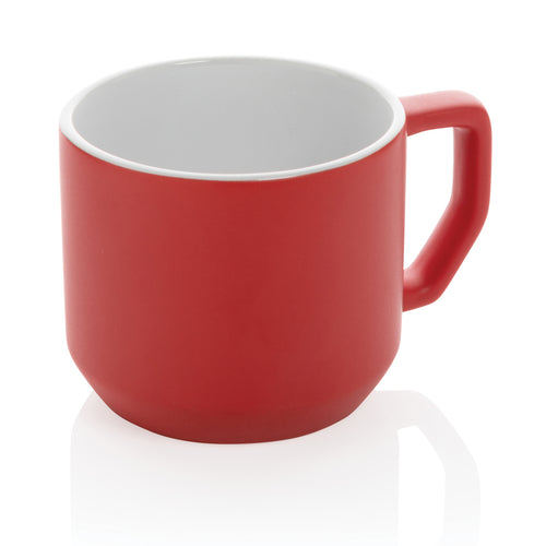 mug personalizzata in ceramica rosso-ciliegia 04737868 VAR05