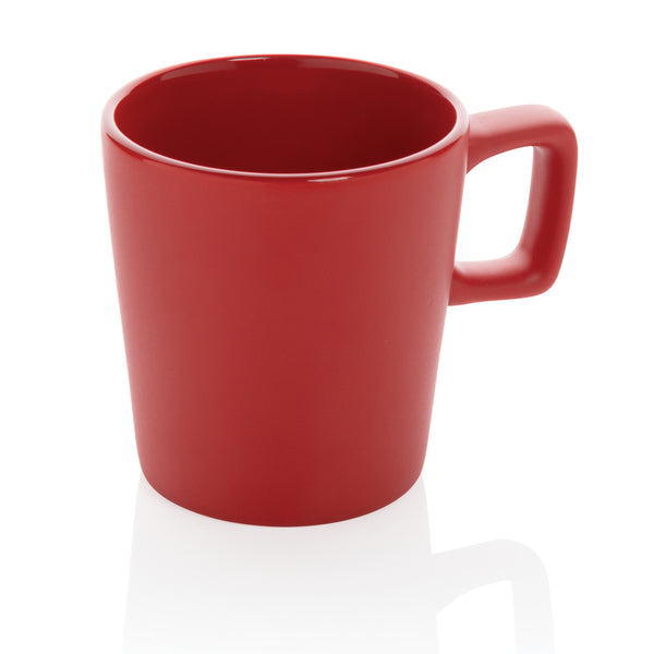 tazza personalizzata in ceramica rosso-ciliegia 04737885 VAR01