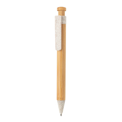 penna personalizzabile in bambu bianca 041037918 VAR04