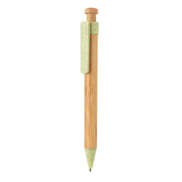 biro personalizzata in bambu verde 041037918 VAR02