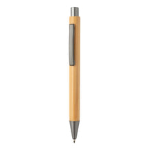 Carica l&#39;immagine nel visualizzatore di Gallery, biro pubblicitaria in bambu marrone-argento 041037952 VAR01
