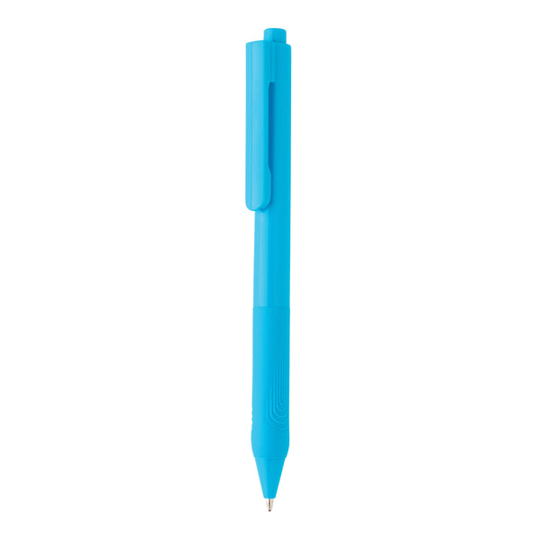 penna con logo in silicone blu 041038394 VAR03