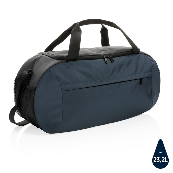 borsa sportiva personalizzabile in rpet blu-navy 041202138 VAR03