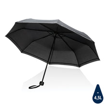 Carica l&#39;immagine nel visualizzatore di Gallery, mini ombrello con logo in rpet nero 041445918 VAR03
