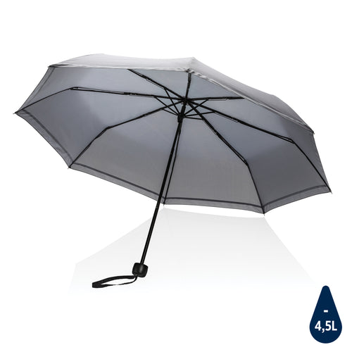 mini ombrello personalizzato in rpet grigio 041445918 VAR01