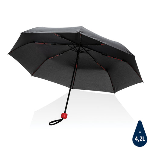 mini ombrello con logo in rpet rosso-ciliegia 041445952 VAR03