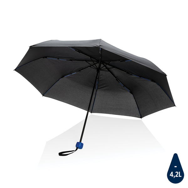 ombrello mini personalizzato in rpet blu 041445952 VAR01
