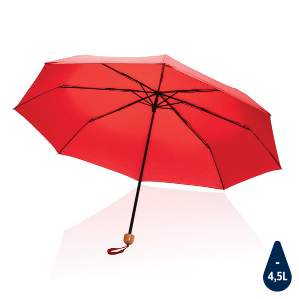 ombrello mini personalizzato in rpet rosso-ciliegia 041445969 VAR04