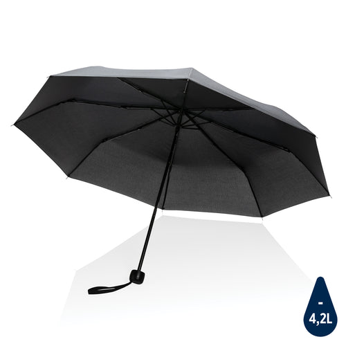 mini ombrello personalizzabile in rpet nero 041445986 VAR04
