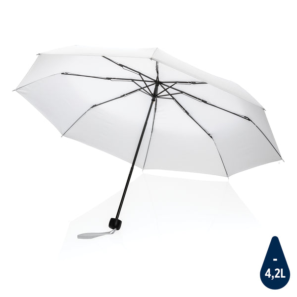 ombrello tascabile con logo in rpet bianco 041445986 VAR06