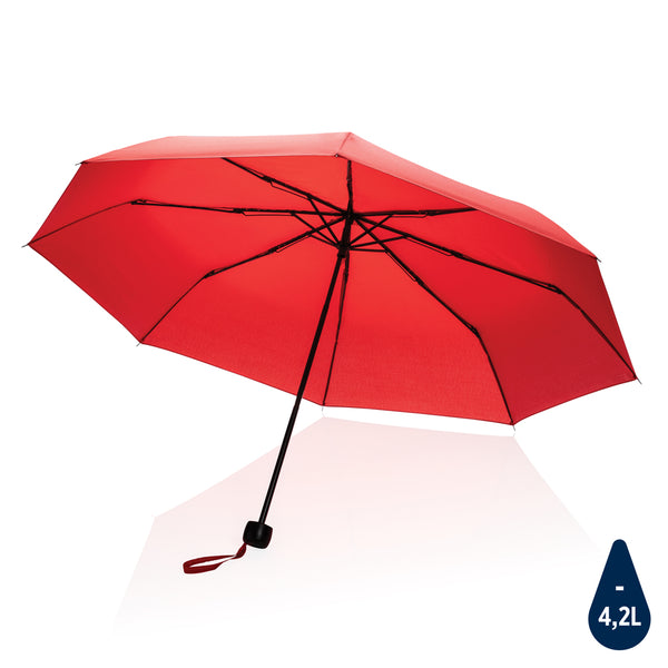 ombrello mini personalizzato in rpet rosso-ciliegia 041445986 VAR05
