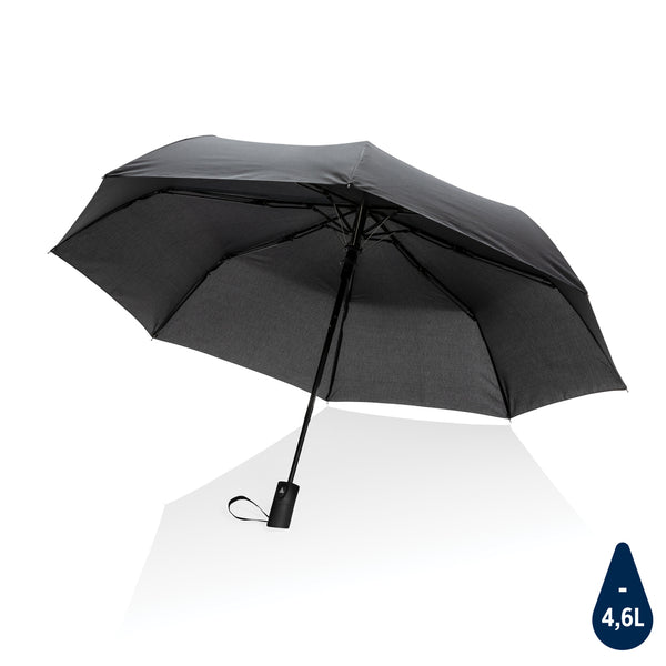 mini ombrello da personalizzare in rpet nero 041446003 VAR01