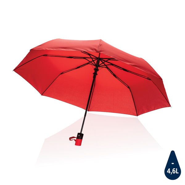 ombrello da borsetta con logo in rpet rosso-ciliegia 041446003 VAR03