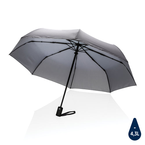 mini ombrello da personalizzare in rpet grigio 041446020 VAR02