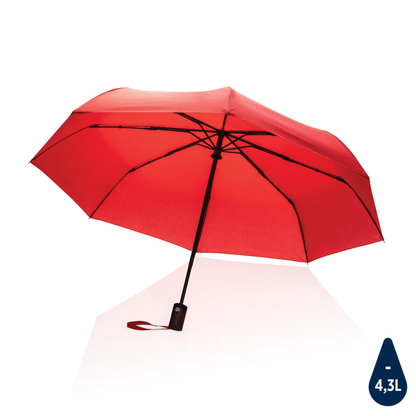 ombrello mini promozionale in rpet rosso-ciliegia 041446020 VAR01