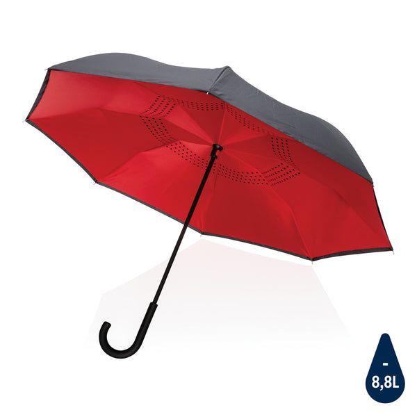 ombrello pubblicitario in rpet rosso-ciliegia 041446071 VAR03