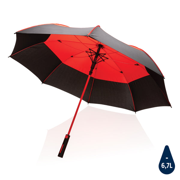 ombrello automatico pubblicitario in rpet rosso-ciliegia 041446156 VAR01