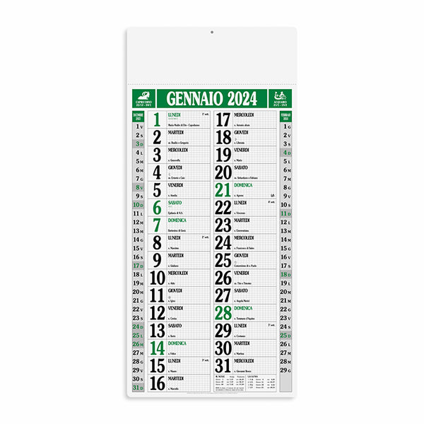 calendario personalizzato 2024 in carta verde 041504891 VAR02