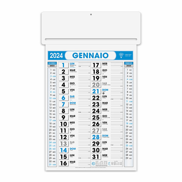 calendario con logo 2024 in carta blu 041505350 VAR03