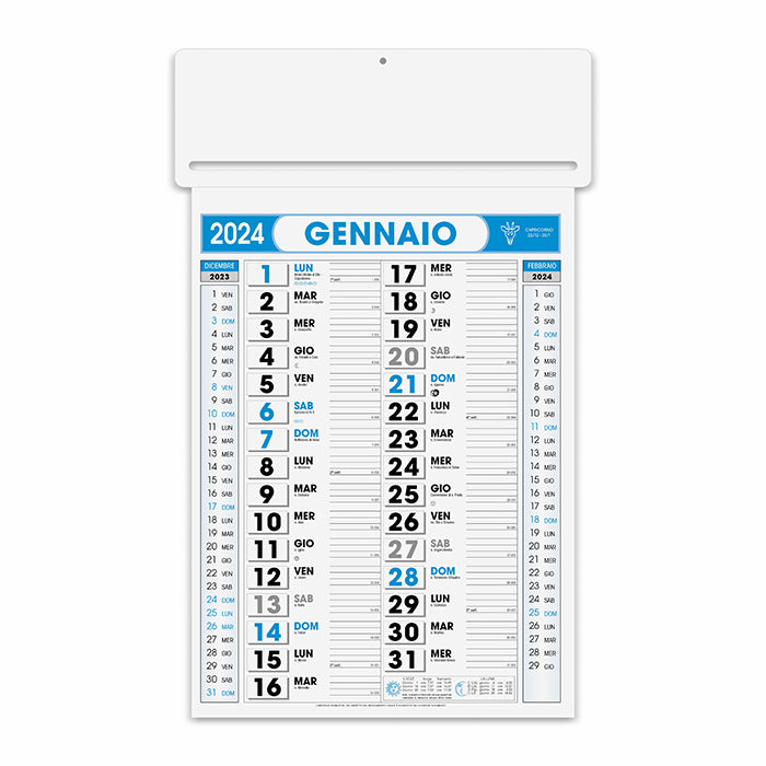 calendario con logo 2024 in carta blu 041505350 VAR03