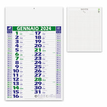 Carica l&#39;immagine nel visualizzatore di Gallery, calendario da personalizzare 2024 in carta verde 041506540 VAR02
