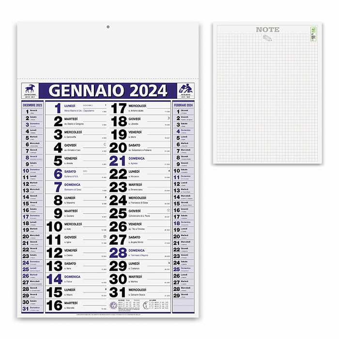 calendario promozionale 2024 in carta blu 041506982 VAR01