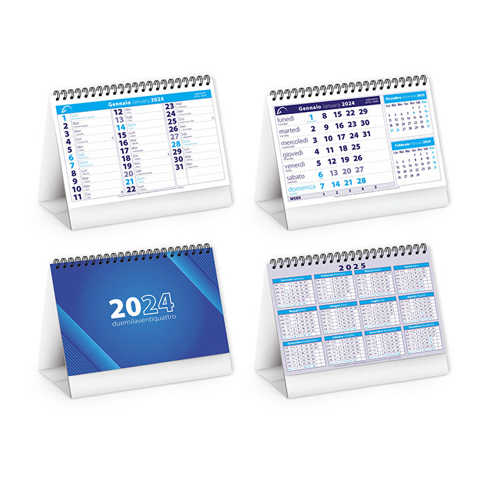 calendario con logo 2024 in carta blu 041507900 VAR01