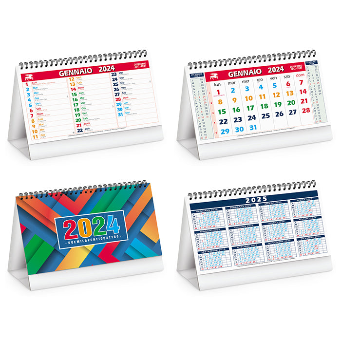 calendario con logo 2024 in carta bianco 041507985 VAR01