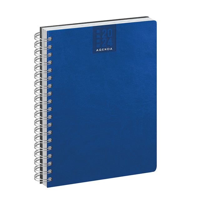 agenda personalizzabile 2024 in poliuretano blu 041689375 VAR06