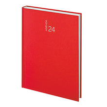 Carica l&#39;immagine nel visualizzatore di Gallery, agenda da personalizzare 2024 in gommato rossa 041692180 VAR02
