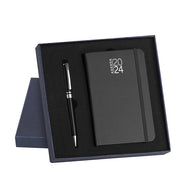 agenda personalizzata 2024 in cartoncino nera 041692741 VAR01