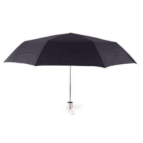 ombrello da borsetta personalizzabile in poliestere nero 02663-18 VAR04